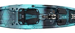 Perception Pescador Pilot 12 | Sit on Top Fishing Kayak with Pedal Drive | Adjustable Lawn Chair Seat and Tackle Storage Areas | 12'