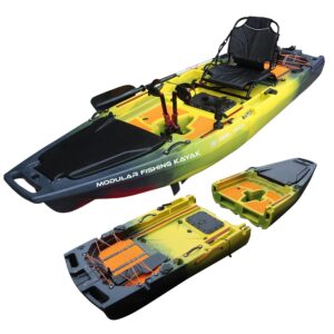 Rocket Modular Fishing Kayak - 9.8ft Lightweight, Sit On Top Kayak for Adults & Youth - Stable & Portable, Ideal Space-Saving Design for Travel - 400 lbs Capacity