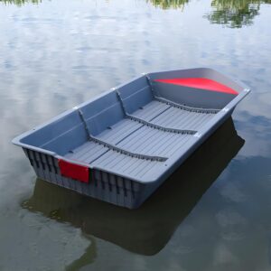 Folding Fishing Kayak - Portable Modular Fishing Boat for 1-2 Persons with Bow Air Compartment & Outboard Engine Hanging Plate - Durable, High Stability, Perfect for Kayak Fishing Adventures